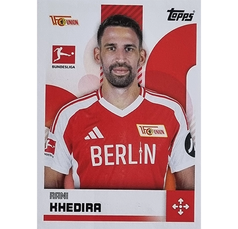 Topps Bundesliga Sticker Saison 2024/2025 / Sticker Nummer 041 Rani Khedira