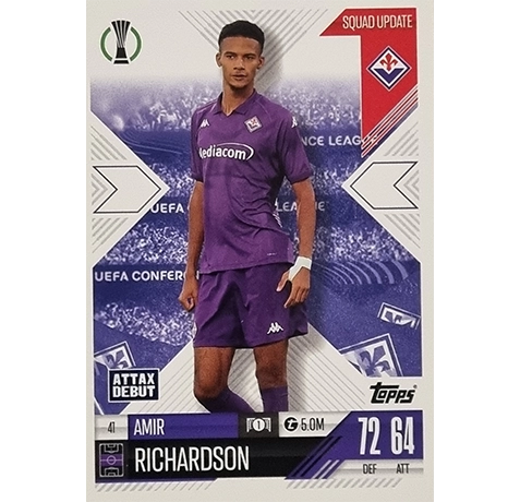 Topps Champions League EXTRA Match Attax 2024-2025 / 041 AMIR RICHARDSON