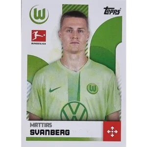 Topps Bundesliga Sticker Saison 2024/2025 / Sticker Nummer 410 Mattias Svanberg