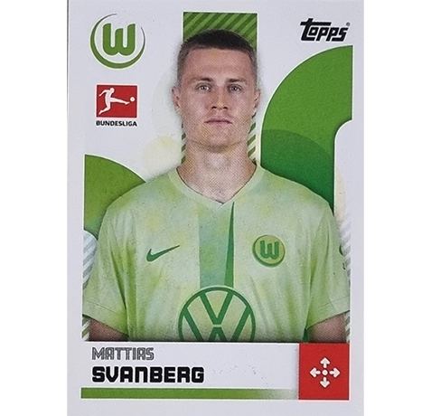 Topps Bundesliga Sticker Saison 2024/2025 / Sticker Nummer 410 Mattias Svanberg