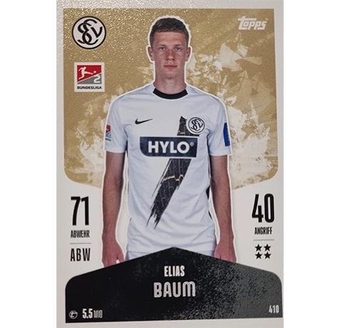 Topps Bundesliga Match Attax 2024/25 / Nr. 410 ELIAS BAUM