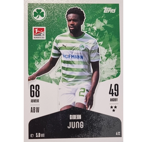 Topps Bundesliga Match Attax 2024/25 / Nr. 412 GIDEON JUNG