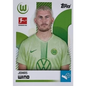Topps Bundesliga Sticker Saison 2024/2025 / Sticker Nummer 414 Jonas Wind