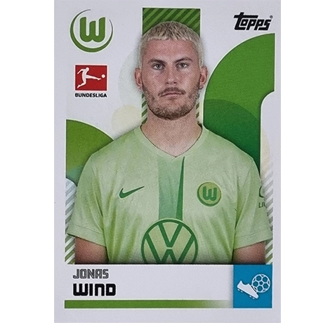 Topps Bundesliga Sticker Saison 2024/2025 / Sticker Nummer 414 Jonas Wind