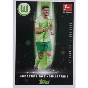 Topps Bundesliga Sticker Saison 2024/2025 / Sticker Nummer 415 Kostantinos Koulierakis / Spieler unter der Lupe
