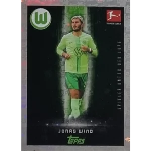 Topps Bundesliga Sticker Saison 2024/2025 / Sticker Nummer 416 Jonas Wind / Spieler unter der Lupe