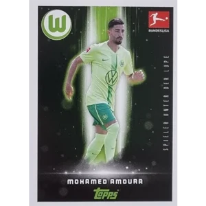 Topps Bundesliga Sticker Saison 2024/2025 / Sticker Nummer 417 Mohamed Amoura / Spieler unter der Lupe