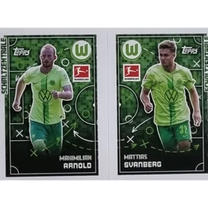Topps Bundesliga Sticker Saison 2024/2025 / Sticker Nummer 418-419 Arnold & Svanberg