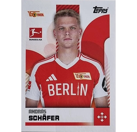 Topps Bundesliga Sticker Saison 2024/2025 / Sticker Nummer 042 Andras Schäfer