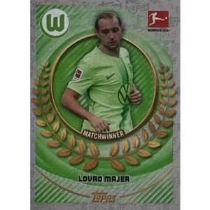 Topps Bundesliga Sticker Saison 2024/2025 / Sticker Nummer 420 Lovro Majer / Matchwinner