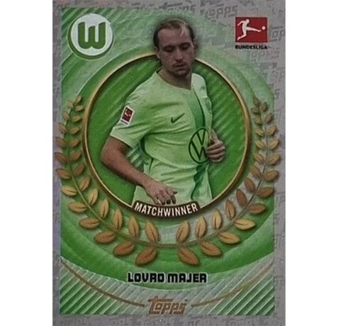 Topps Bundesliga Sticker Saison 2024/2025 / Sticker Nummer 420 Lovro Majer / Matchwinner