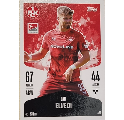 Topps Bundesliga Match Attax 2024/25 / Nr. 421 JAN ELVEDI