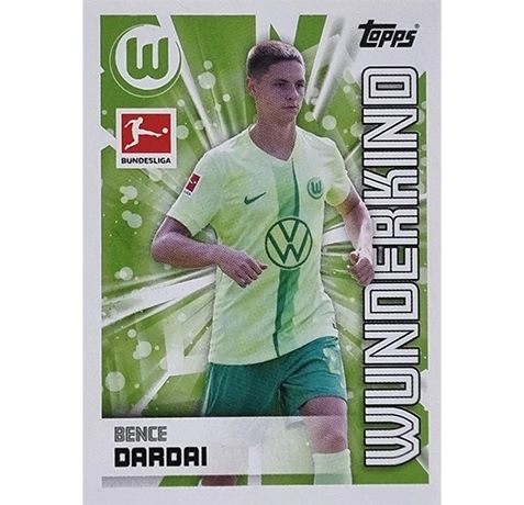 Topps Bundesliga Sticker Saison 2024/2025 / Sticker Nummer 422 Bence Dardai / Wunderkind