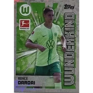 Topps Bundesliga Sticker Saison 2024/2025 / Sticker Nummer 422 Bence Dardai / Wunderkind Glitzer