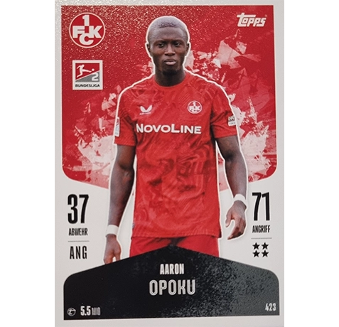 Topps Bundesliga Match Attax 2024/25 / Nr. 423 AARON OPOKU