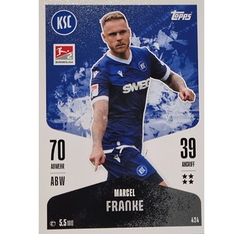 Topps Bundesliga Match Attax 2024/25 / Nr. 424 MARCEL FRANKE