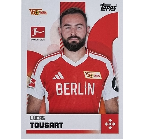 Topps Bundesliga Sticker Saison 2024/2025 / Sticker Nummer 043 Lucas Tousart