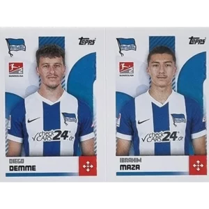 Topps Bundesliga Sticker Saison 2024/2025 / Sticker Nummer 430-431 Demme & Maza