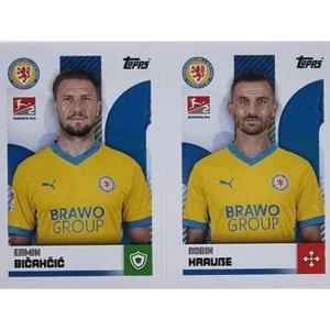 Topps Bundesliga Sticker Saison 2024/2025 / Sticker Nummer 435-436 Bicakcic & Krauße