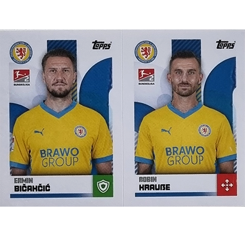 Topps Bundesliga Sticker Saison 2024/2025 / Sticker Nummer 435-436 Bicakcic & Krauße