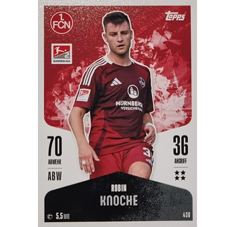 Topps Bundesliga Match Attax 2024/25 / Nr. 436 ROBIN KNOCHE