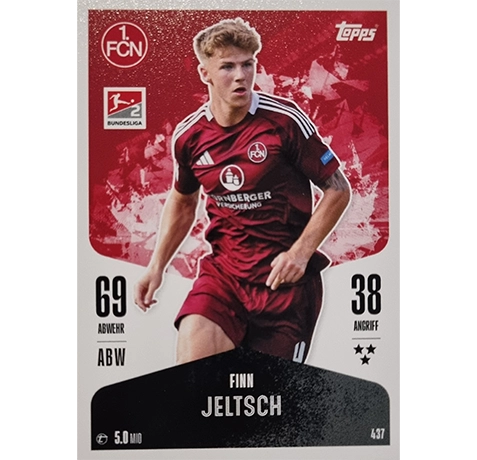 Topps Bundesliga Match Attax 2024/25 / Nr. 437 FINN JELITSCH