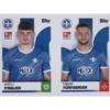 Topps Bundesliga Sticker Saison 2024/2025 / Sticker Nummer 440-441 Maglica & Nürnberger