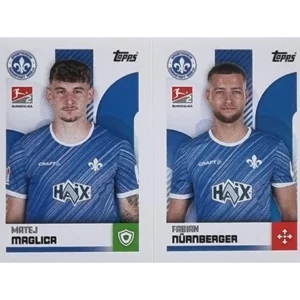 Topps Bundesliga Sticker Saison 2024/2025 / Sticker Nummer 440-441 Maglica & Nürnberger