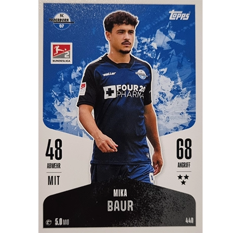 Topps Bundesliga Match Attax 2024/25 / Nr. 439 MIKA BAUR