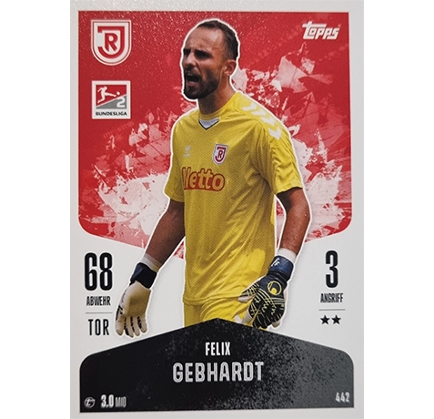 Topps Bundesliga Match Attax 2024/25 / Nr. 442 FELIX GEBHARDT