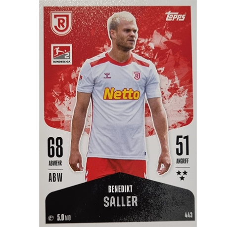 Topps Bundesliga Match Attax 2024/25 / Nr. 443 BENEDIKT SALLER