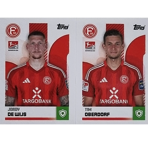 Topps Bundesliga Sticker Saison 2024/2025 / Sticker Nummer 445-446 De Wijs & Oberdorf