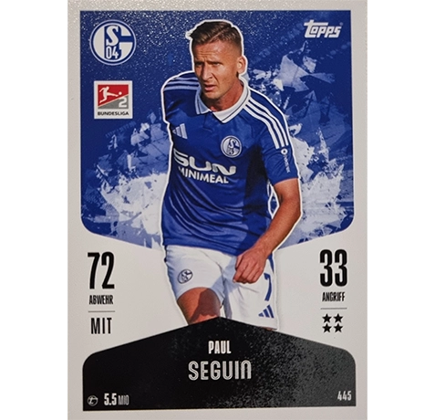 Topps Bundesliga Match Attax 2024/25 / Nr. 445 PAUL SEGUIN