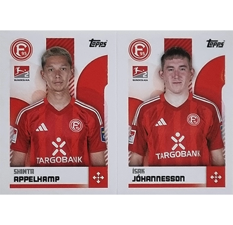 Topps Bundesliga Sticker Saison 2024/2025 / Sticker Nummer 447-448 Appelkamp & Johannesson