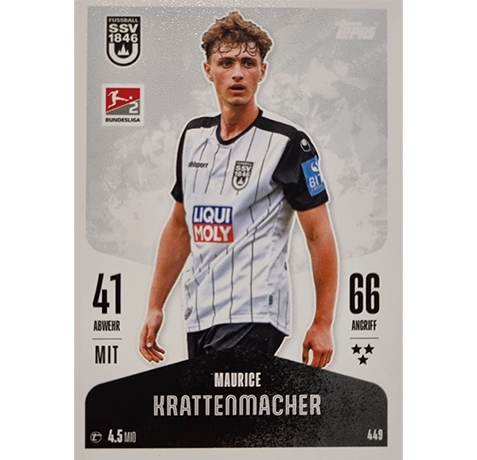 Topps Bundesliga Match Attax 2024/25 / Nr. 449 MAURICE KRATTENMACHER