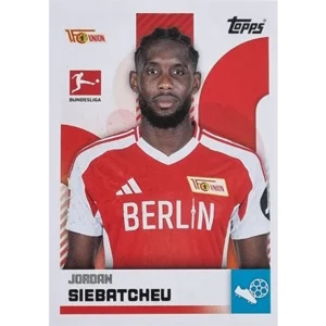 Topps Bundesliga Sticker Saison 2024/2025 / Sticker Nummer 045 Jordan Siebatcheu