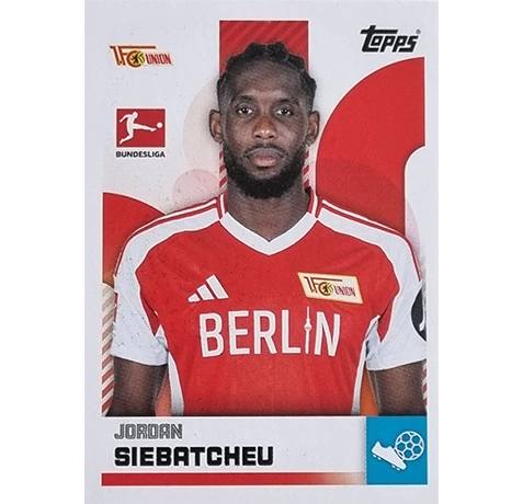 Topps Bundesliga Sticker Saison 2024/2025 / Sticker Nummer 045 Jordan Siebatcheu