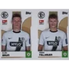 Topps Bundesliga Sticker Saison 2024/2025 / Sticker Nummer 450-451 Baum & Fellhauer