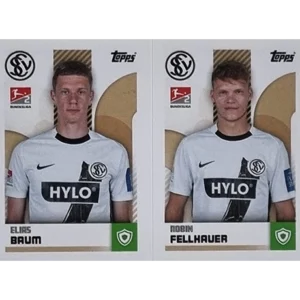 Topps Bundesliga Sticker Saison 2024/2025 / Sticker Nummer 450-451 Baum & Fellhauer