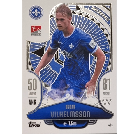 Topps Bundesliga Match Attax 2024/25 / Nr. 453 OSCAR VILHELMSSON / MATCHWINNER