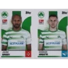 Topps Bundesliga Sticker Saison 2024/2025 / Sticker Nummer 457-458 Green & Hrgoto