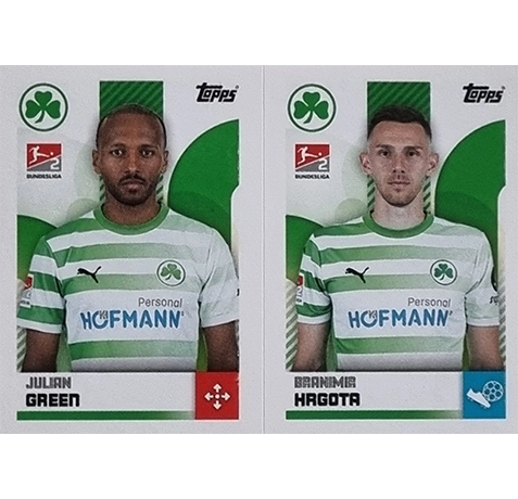 Topps Bundesliga Sticker Saison 2024/2025 / Sticker Nummer 457-458 Green & Hrgoto