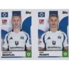 Topps Bundesliga Sticker Saison 2024/2025 / Sticker Nummer 460-461 Schonlau & Muheim