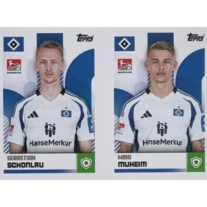Topps Bundesliga Sticker Saison 2024/2025 / Sticker Nummer 460-461 Schonlau & Muheim