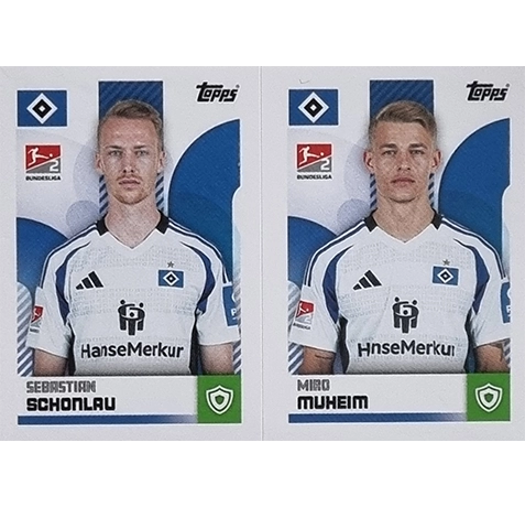 Topps Bundesliga Sticker Saison 2024/2025 / Sticker Nummer 460-461 Schonlau & Muheim