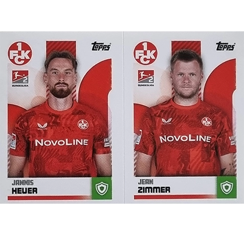 Topps Bundesliga Sticker Saison 2024/2025 / Sticker Nummer 470-471 Heuer & Zimmer