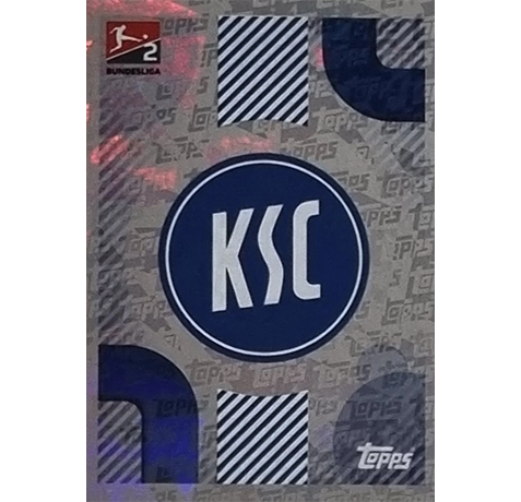 Topps Bundesliga Sticker Saison 2024/2025 / Sticker Nummer 474 Karlsruher SC Logo