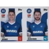 Topps Bundesliga Sticker Saison 2024/2025 / Sticker Nummer 477-478 Jensen & Zivzivadze