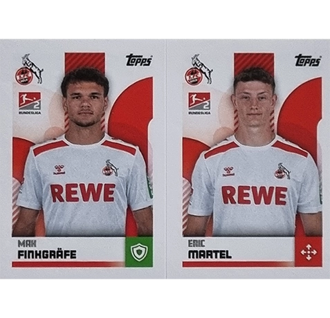 Topps Bundesliga Sticker Saison 2024/2025 / Sticker Nummer 480-481 Finkgräfe & Martel