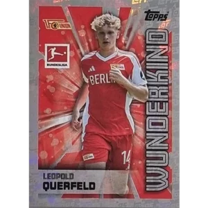 Topps Bundesliga Sticker Saison 2024/2025 / Sticker Nummer 049 Leobold Querfeld / Wunderkind Glitzer